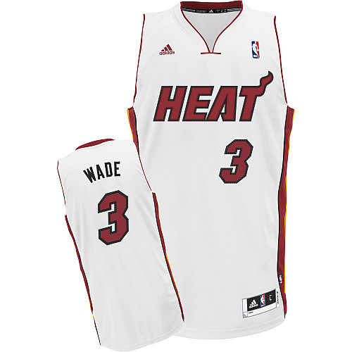 Camiseta Wade #3 Miami Heat Blanco - Haga un click en la imagen para cerrar
